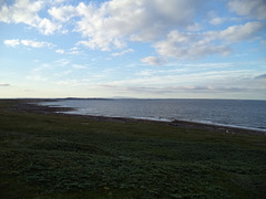 Mer entre verdure et ciel....