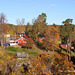 Autumn view from Håverud 25.Oct.2015. 58°49′17″N 12°24′34″E (approx. address: Akveduktvägen 1, 464 72 Håverud, Sverige)