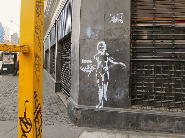 Graffity an einer Hauswand in Lima