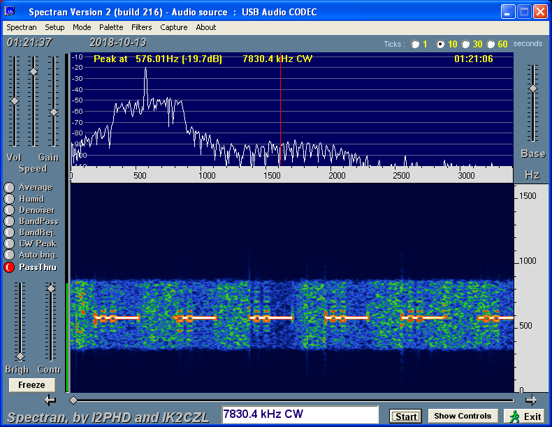 U beacon 7830.4 kHz
