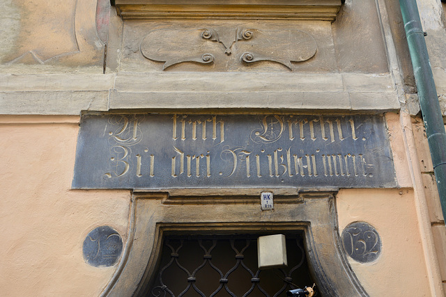 Prague 2019 – Old sign on Týnská