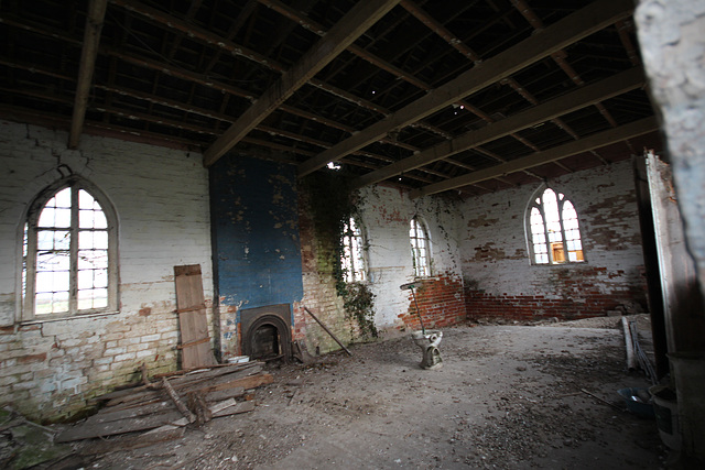 Satin Luke's Church, Wainfleet Bank, Lincolnshire (now abandoned)