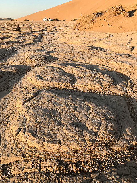 Pancakes in a salt pan