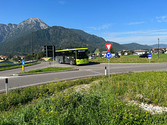 Cortina Express bus in Dobbiaco/Toblach – 16/17 Aug 2023 (JLS8) (Photo courtesy of Jane Slater)