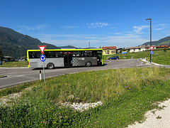 Cortina Express bus in Dobbiaco/Toblach – 16/17 Aug 2023 (JLS9) (Photo courtesy of Jane Slater)