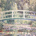 Detail of Waterlilies and Japanese Bridge by Monet in the Princeton University Art Museum, April 2017