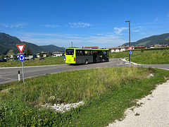 Cortina Express bus in Dobbiaco/Toblach – 16/17 Aug 2023 (JLS10) (Photo courtesy of Jane Slater)