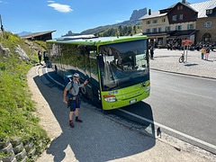 Setra bus at Passo Falzarego - 20 Aug 2023 (JLS11) (Photo courtesy of Jane Slater)