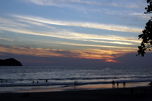 Sunset, Manuel Antonio beach