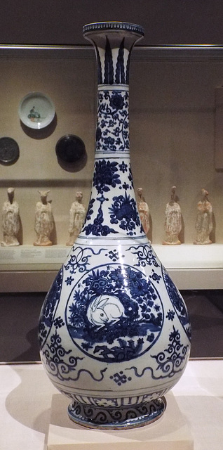 Ming Dynasty Vase with Rabbits in the Metropolitan Museum of Art, August 2023