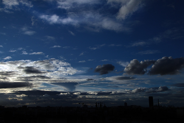 Fin de journée sur Paris .