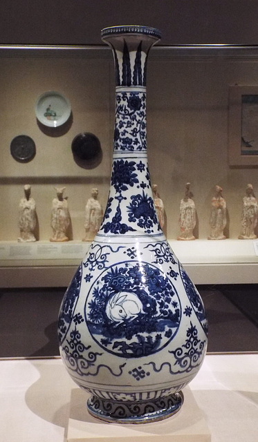 Ming Dynasty Vase with Rabbits in the Metropolitan Museum of Art, August 2023