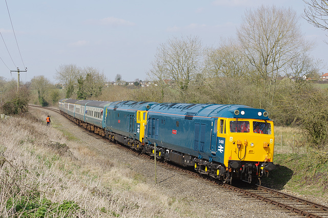 Class 50's D400 'Fearless' , D407 'Hercules' - 2.4.16.