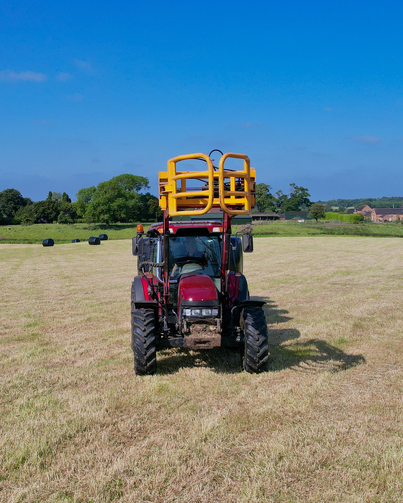 Ready to load the bales