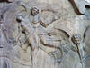 st petrock, exeter,tomb of  jonathan and elizabeth ivie, +1717 and 1698, with doom by john weston