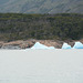 Icebergs and Pleasure Boat on the Lake of Argentino