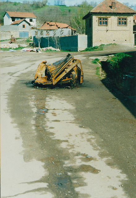 tank crushed car