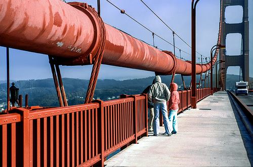 Golden Gate - heavy cables - 1986