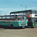 Norfolk Green VRC 608Y and Eastern Counties 347 (OSG 67V) in King’s Lynn – 14 Jul 1997 (361-07)