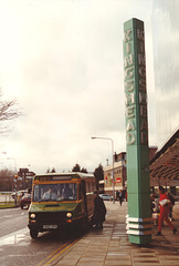 Stagecoach (ex Alder Valley) 405 (E405 EPE) in Farnborough – 2 Dec 1992 (183-12)