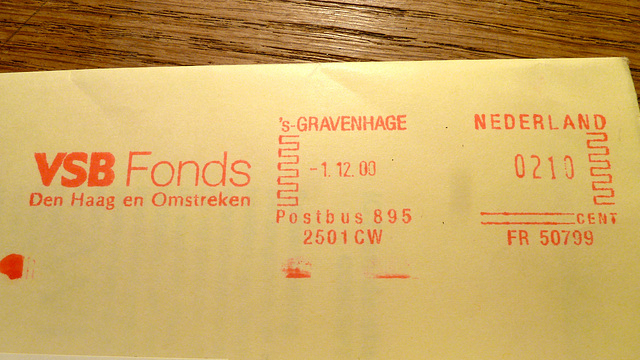 Dutch franking machine impression – Francotyp-Postalia “EFS3000/NEF300”