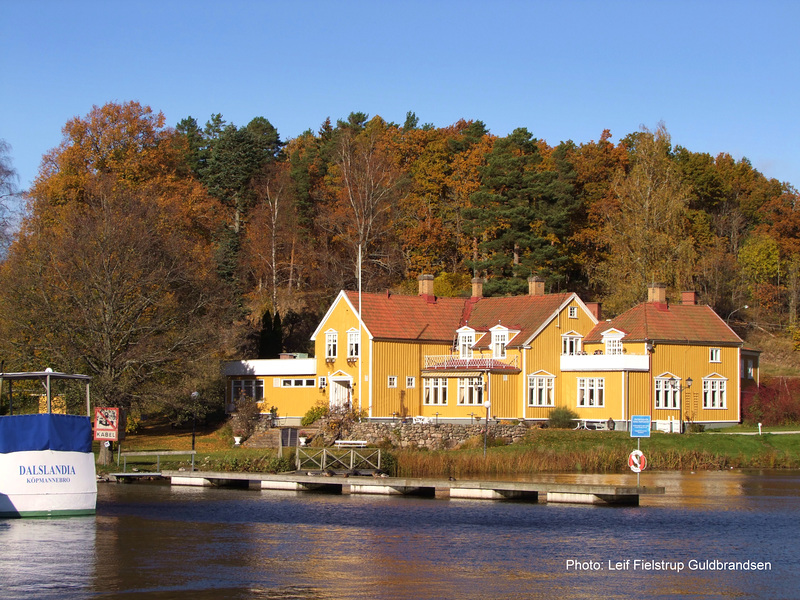 Autumn view from Håverud 25.Oct.2015. 58°49′12″N 12°24′56″E (approx. address: Kanalvägen 4, 464 72 Håverud, Sverige)