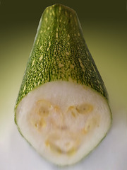 A smiling Zucchini for Typo and Hugo.