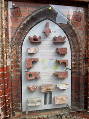 Multiple bricks on display.