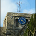 All Saints clock and weathervane