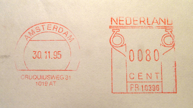 Dutch franking machine impression – Postalia “PS4”