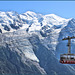 Chamonix (74) 3 septembre 2013. Le Mont-Blanc vu du Brévent.