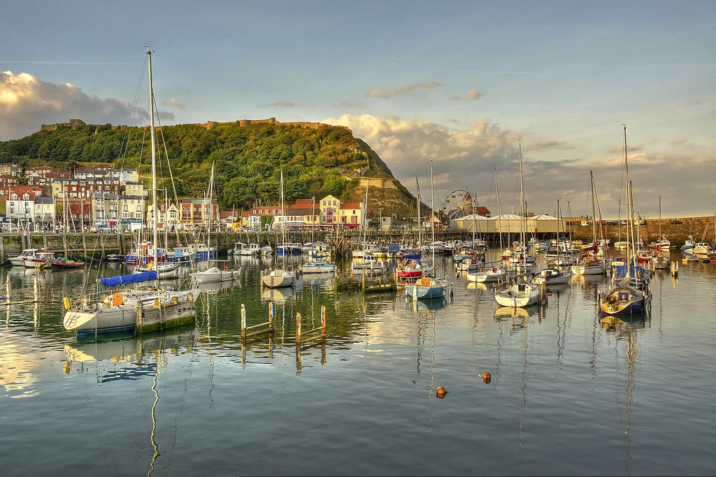 Safe haven below Scarborough Castle, North Yorkshire