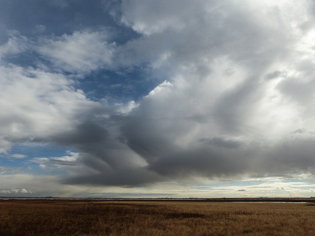 A changing sky at Frank LakeFrank Lake