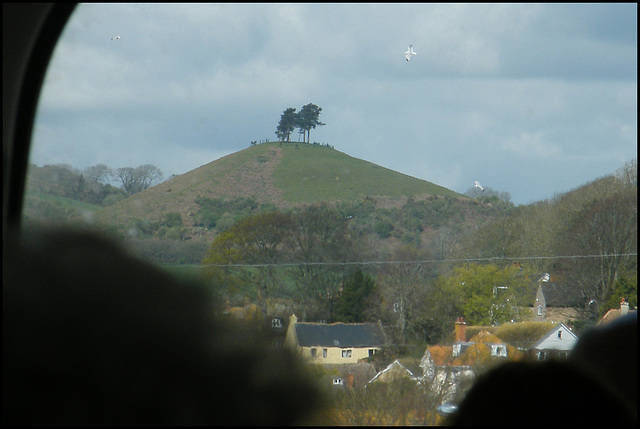 Colmer's Hill from Bridport bus