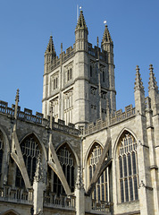 Bath Abbey from Roman Baths