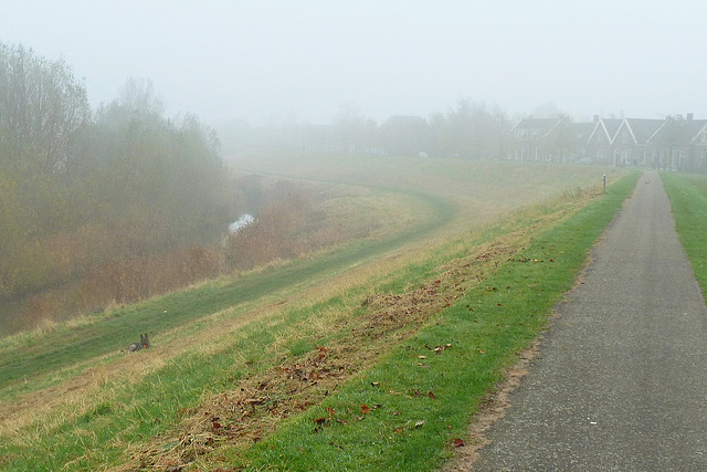 Een mistige zondagmorgen