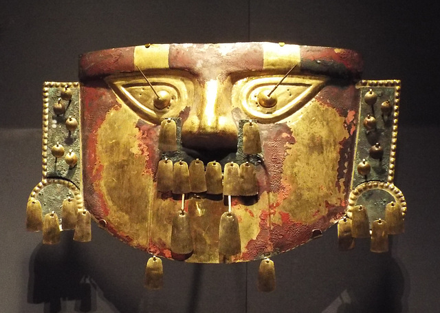 Gold Funerary Mask in the Metropolitan Museum of Art, May 2018