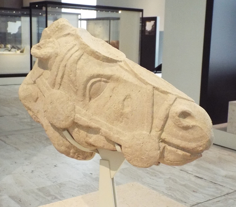 Iberian Horse Head in the Archaeological Museum of Madrid, October 2022