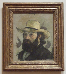 Self Portrait in a Straw Hat by Cezanne in the Museum of Modern Art, March 2010