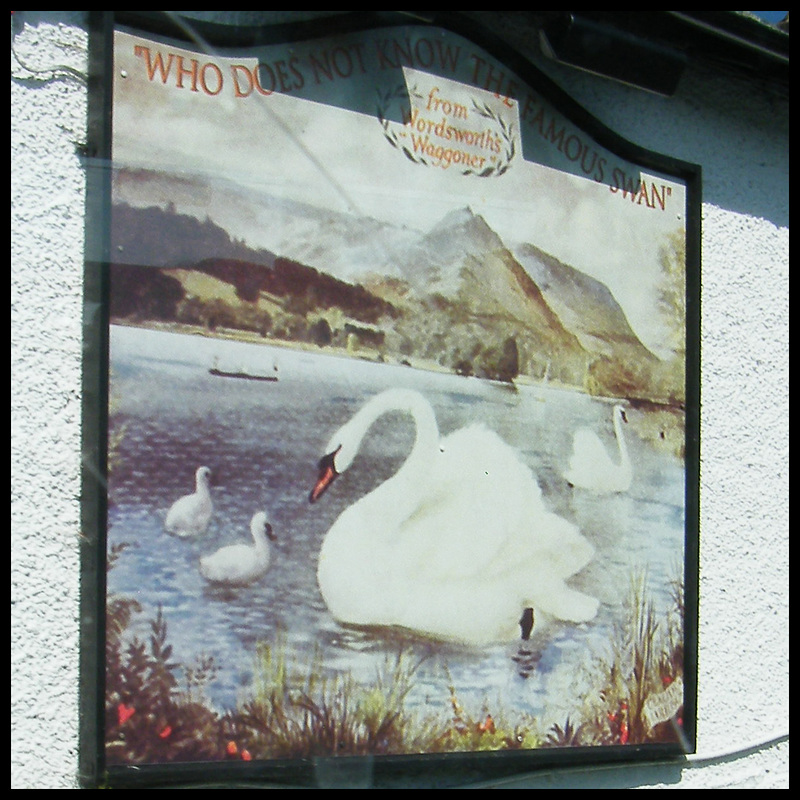 Swan hotel sign at Grasmere