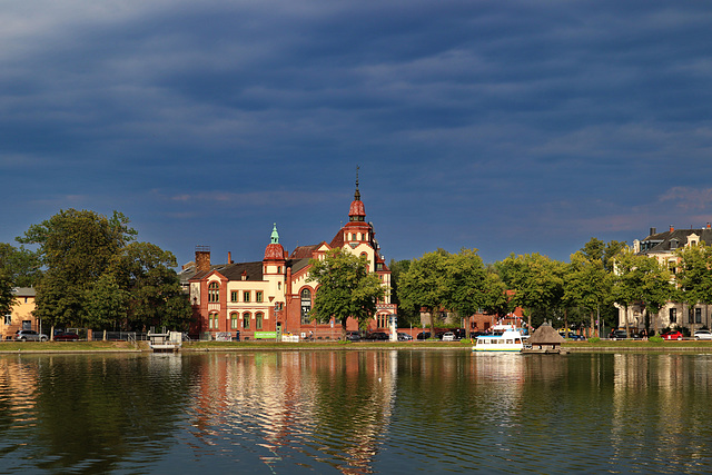 Schwerin, Pfaffenteich und E-Werk