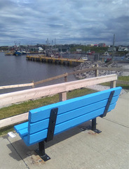 Banc bleu / Blue bench