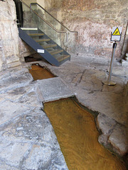 Roman Baths thermal spring inflow 2