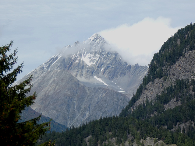 Mountain Peak from Zernez