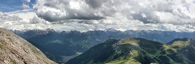 Panoramablick von der Pisahütte