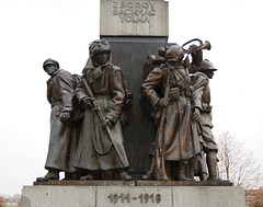 First World War Memorial, in the Rain, Palackého Square, Prague