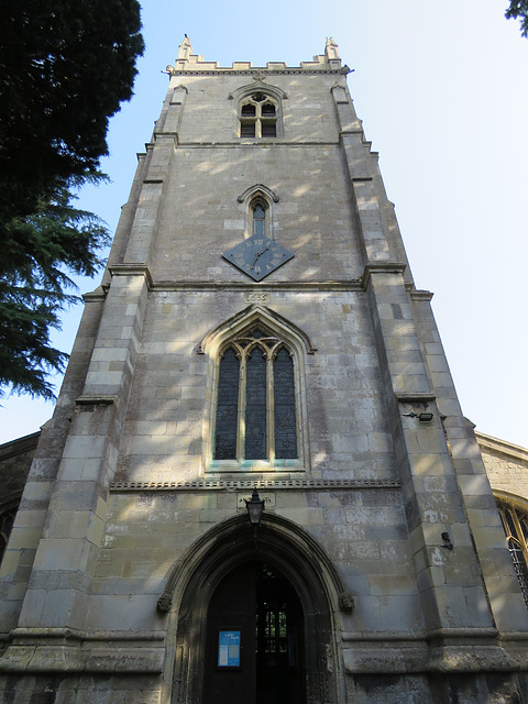 brampton church, hunts (3) c14 tower rebuilt c17
