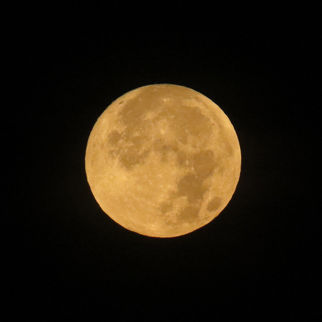 Almost full moon 27 July 2018