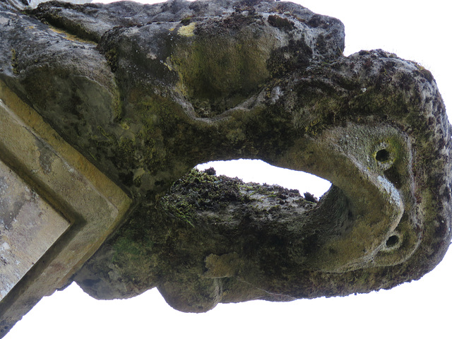 brampton church, hunts (4) c15 gargoyle