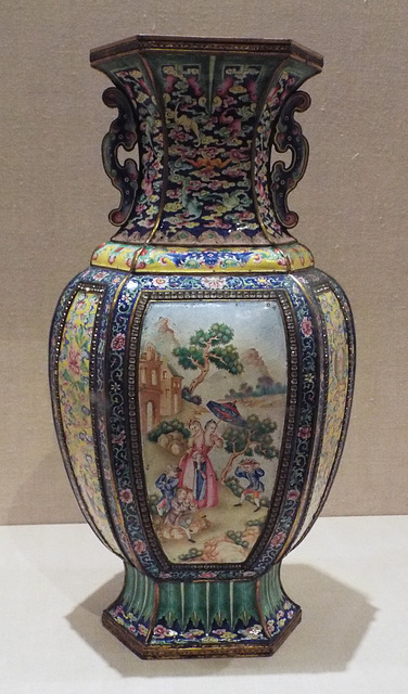 Vase with European Women and Children in the Metropolitan Museum of Art, August 2023